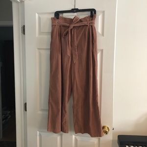 Pink Corduroy Palazzo Pants